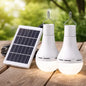Ampolleta 5w Solar + Panel 7 Horas De Luz Blanco Frío