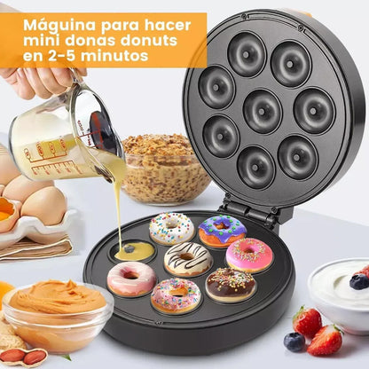 Maquina Mini Donas Y Maquina Mini Waflera Pack Variado