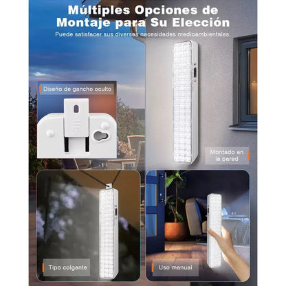 Lámpara Led De Emergencia Recargable 24 Horas Modelo Ca-629 Blanco