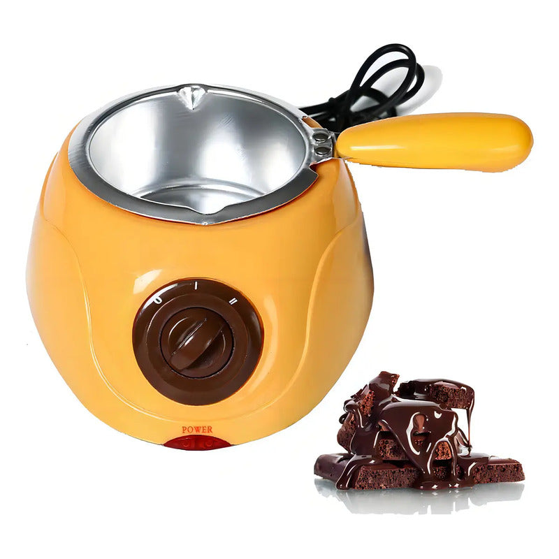 Fondue De Chocolate Eléctrica Amarilla Con Olla De Aluminio Qatar Shop Amarillo