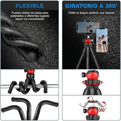 Kit De Grabacion Con Tripode Aro Luz Led Y Microfono
