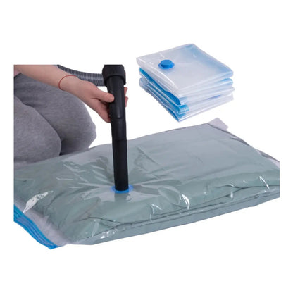 Bolsa Al Vacio Comprimir Ropa Ahorra Espacio 60 X 80 Cm 1und
