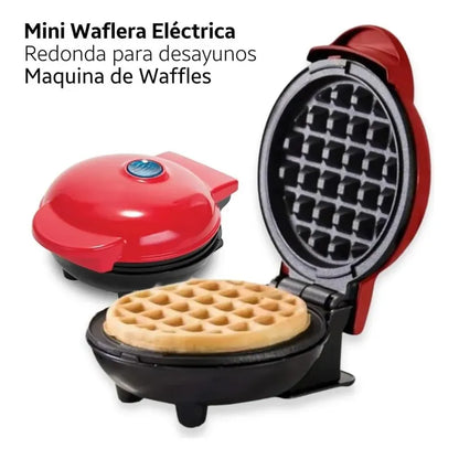 Mini Wafflera Eléctrica Redonda Arca 350w Para Desayuno