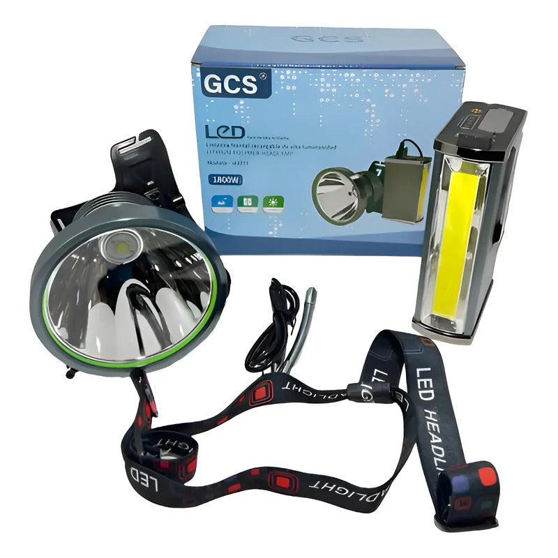 Foco Led Caza 1800 Watts Largo Alcance Gcs Figoimport Azul