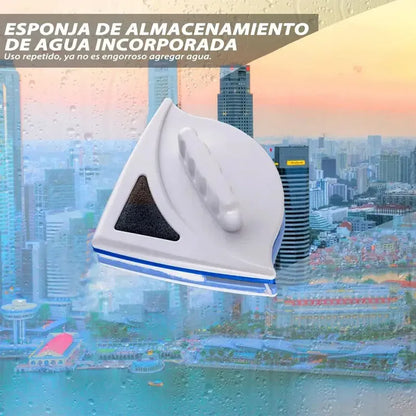 Limpiavidrios Magnético Triangular De Doble Cara Para Ventanas, De Figostore