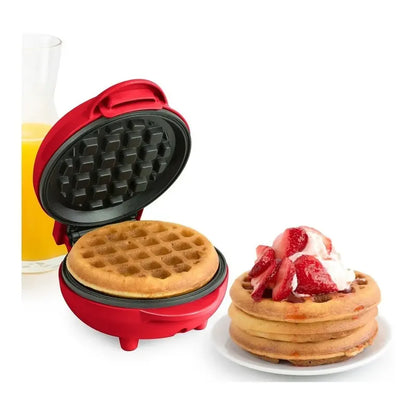 Mini Wafflera Eléctrica Redonda Arca 350w Para Desayuno