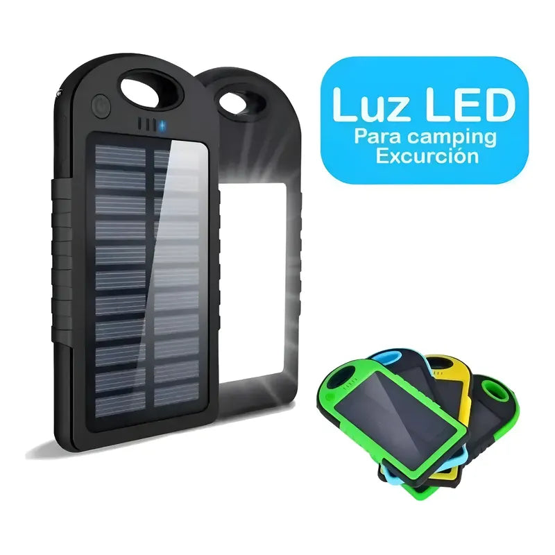 Cargador Solar Genérico Para Móviles Portátil Usb Variado