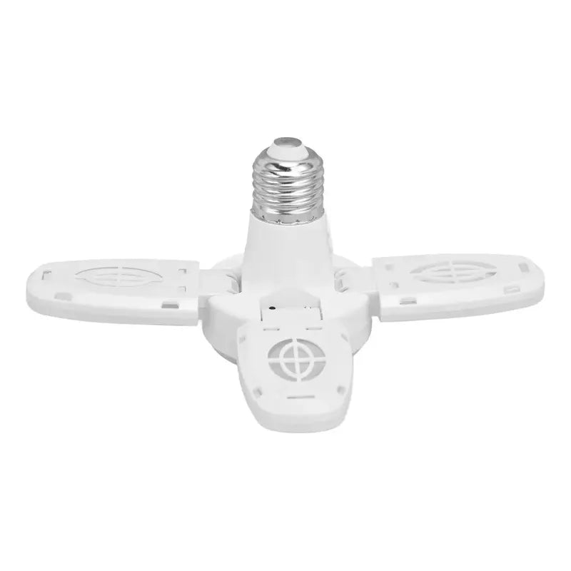 Ampolleta Led 28w Plegable De 4 Aspas Para Techo, Con Ángulo Ajustable Y Control Remoto Blanco Frío
