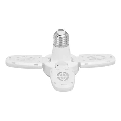 Ampolleta Led 28w Plegable De 4 Aspas Para Techo, Con Ángulo Ajustable Y Control Remoto Blanco Frío