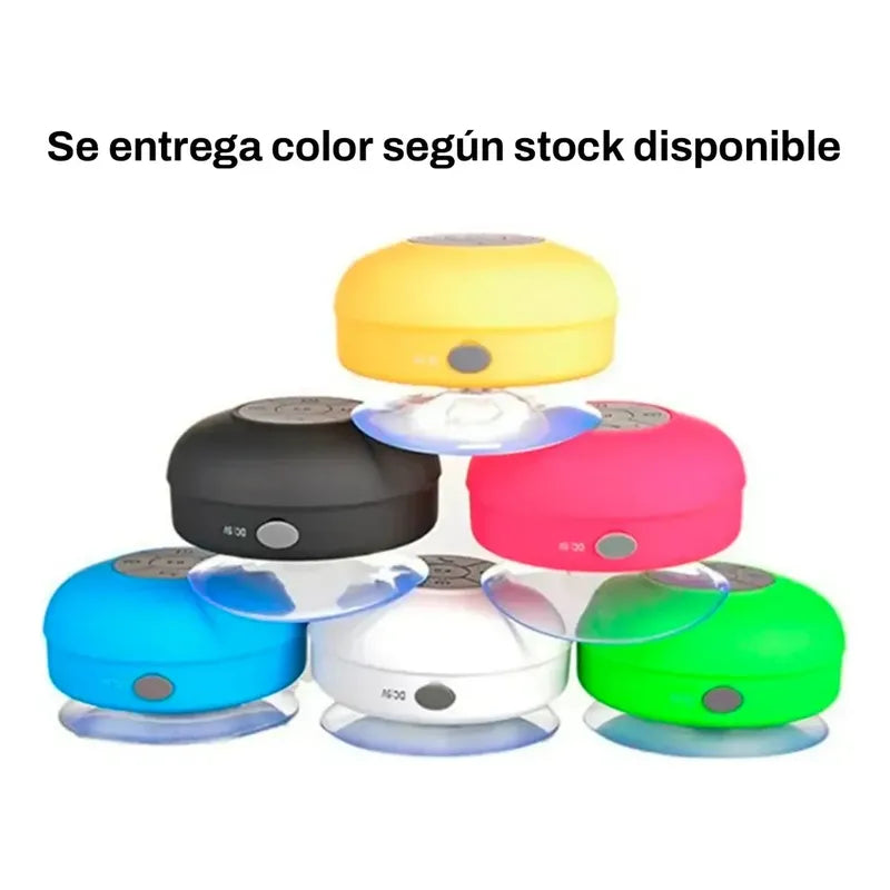 Parlante Manos Libre Pack X2 Para Ducha Impermeable Colores