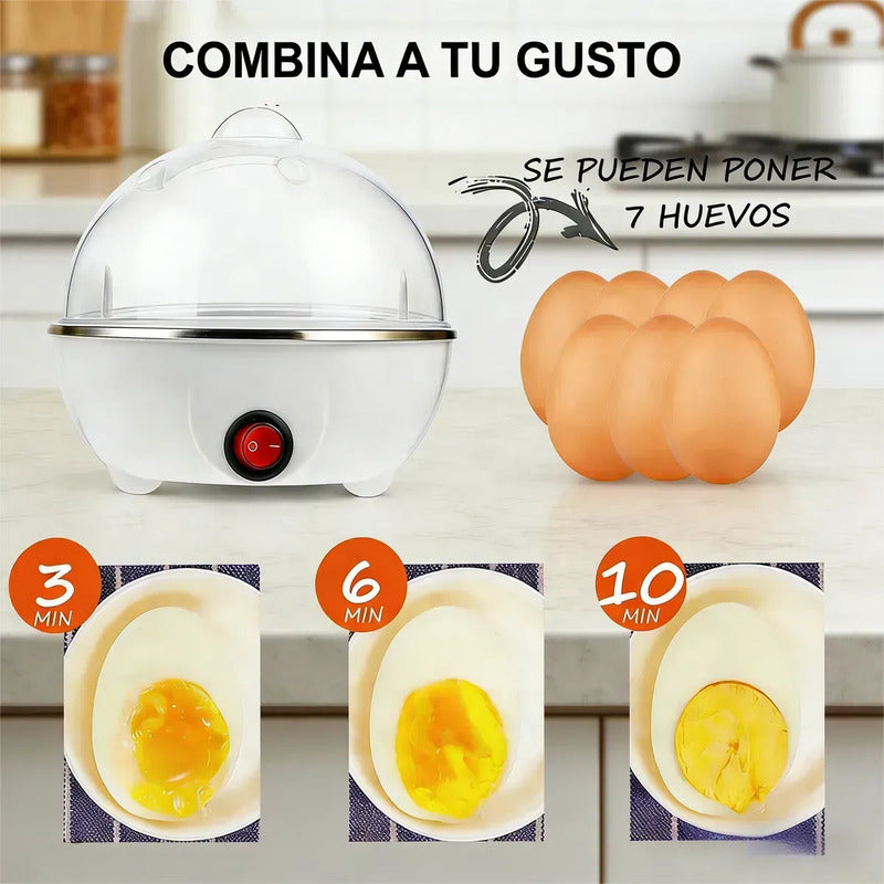 Cocedor De Huevos Electrico Rapido 350w Hervidor A Vapor Ofe Blanco 50