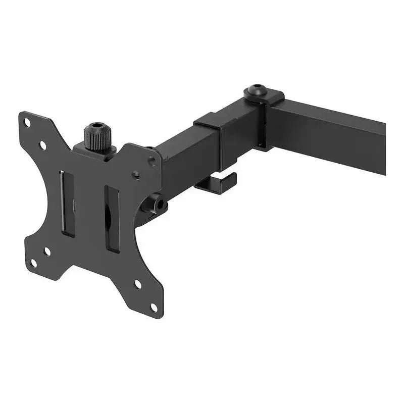 Soporte Doble Monitor Y Notebook Brazo Articulado Escritorio Ergonomico Vesa Hasta 32 Pulgadas Negro Figoimport