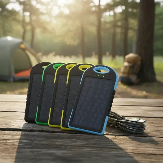 Cargador Solar Portátil Power Bank 6800mah Usb Doble Salida Variado