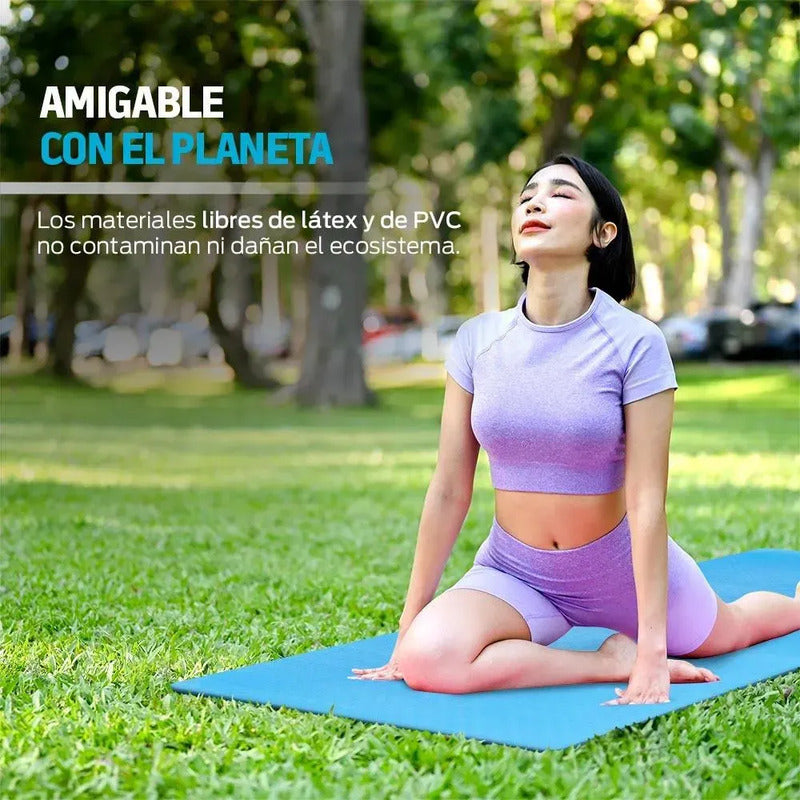 Mat De Yoga Figoimport De Goma Eva Antideslizante Y Plegable Variado