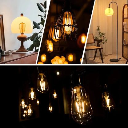 Ampolleta Retro Led Vintage Luz Cálida Guirnalda Amarillo