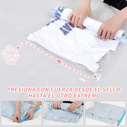 Bolsas Al Vacio Comprimir Ropa Pack 12 Unidades 60 X 80