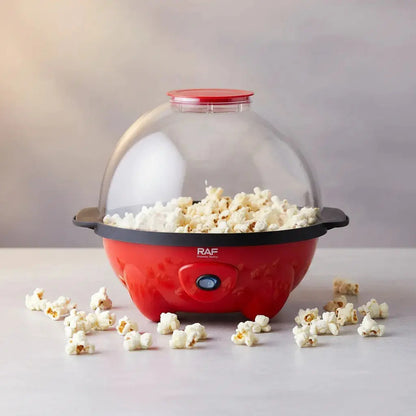 Maquina Para Hacer Cabritas Palomitas De Maiz Roja Gran Capacidad 18 Tazas Con Tapa Tazon Para Servir Ideal Para Cine En... Rojo