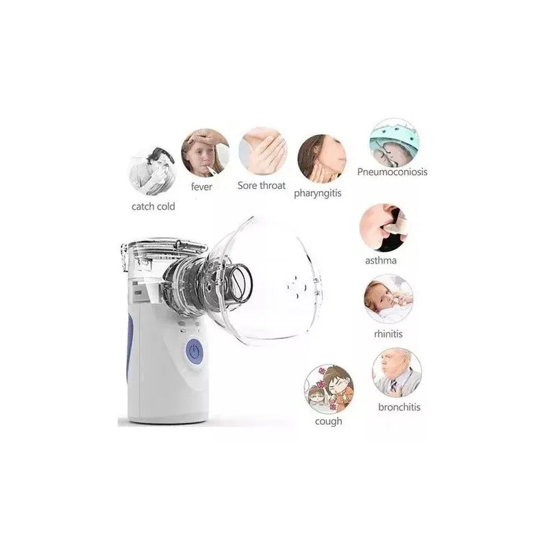 Nebulizador Vaporizador Portatil Mesh Asma Inhalador Terapia Blanco