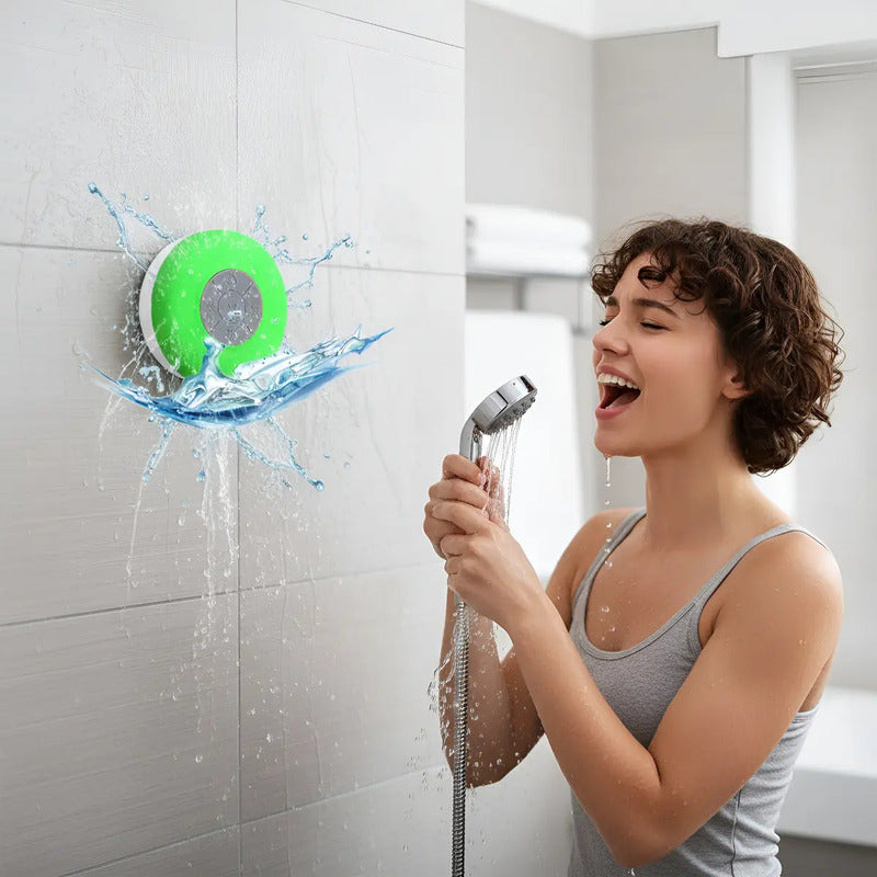 Parlante Manos Libre Pack X2 Para Ducha Impermeable Colores