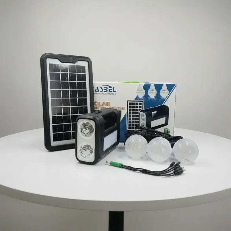 Kit Solar Tasbel Camping 3 Lámparas Led + Usb Emergencia