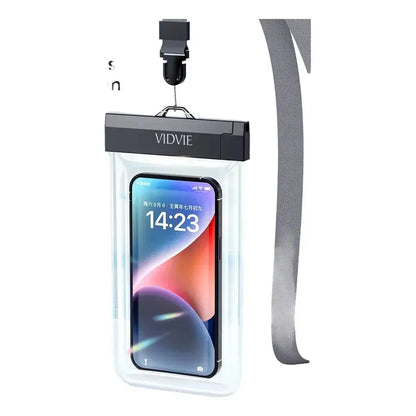 Funda Impermeable Para Teléfono De 7.2  Figostore  Carcasa Transparente Anti Agua Y Sumergible
