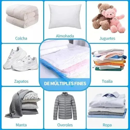 Bolsas Al Vacio Comprimir Ropa 60 X 80 Cm Pack 12