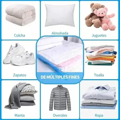 Bolsas Al Vacio Comprimir Ropa 60 X 80 Cm Pack 12