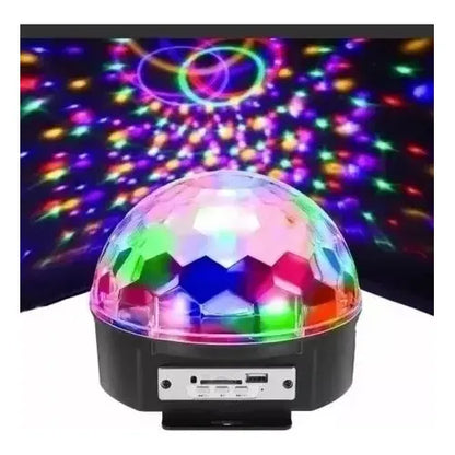 Bola Disco Rítmica Luces De Fiesta Bola Parlante Bt