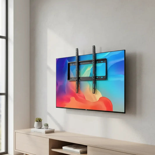 Base Mural Para Smart Tv 26 A 63 Pulgadas Acero Reforzado Negro