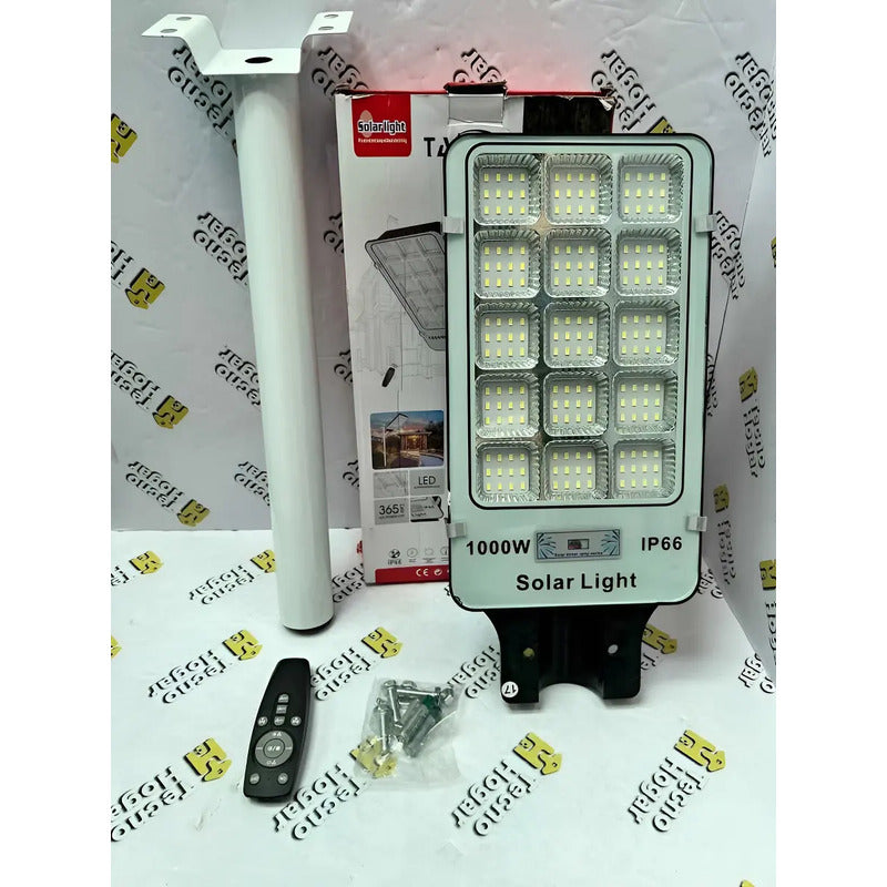 Soporte 50cm Para Focos Led Solares Exteriores Resistente Blanco Blanco Frío