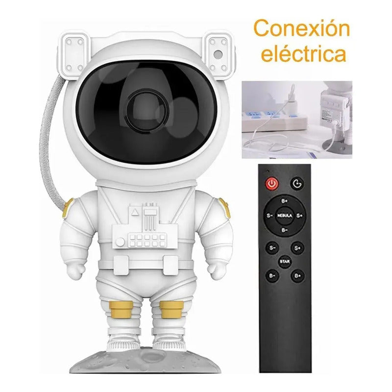 Lámpara Astronauta Proyector Láser Led Star Night Light Negro