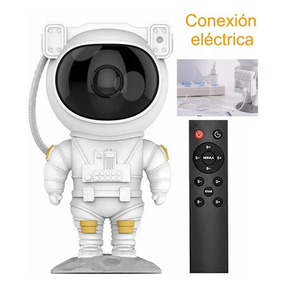 Lámpara Astronauta Proyector Láser Led Star Night Light Negro