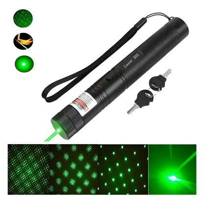 Puntero Laser Verde Astronómico Batería 10.000 Mw + Llave