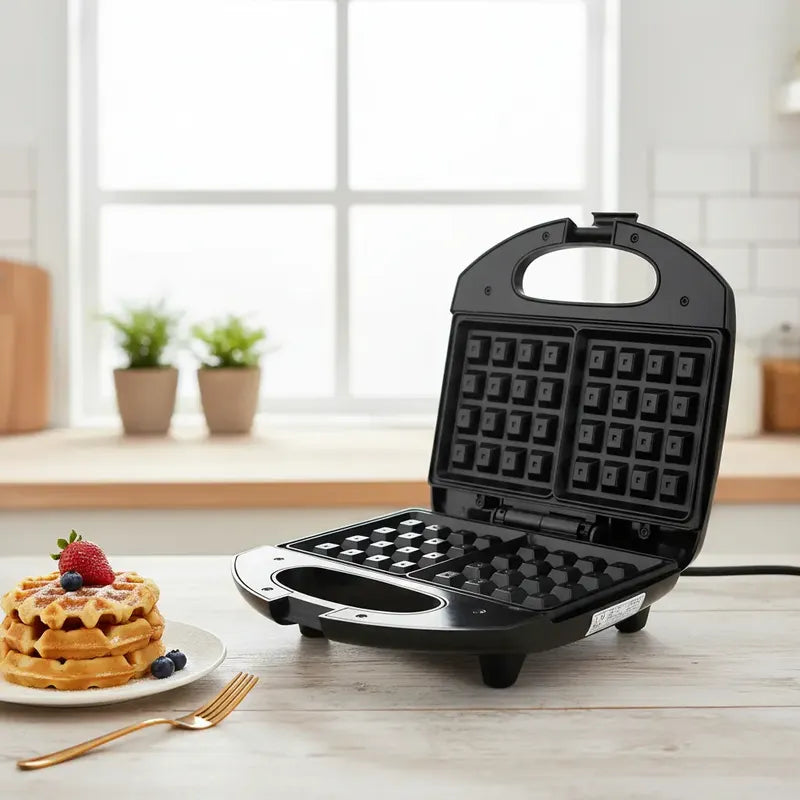 Waflera Reposteria Maquina De Waffles Maker Negro