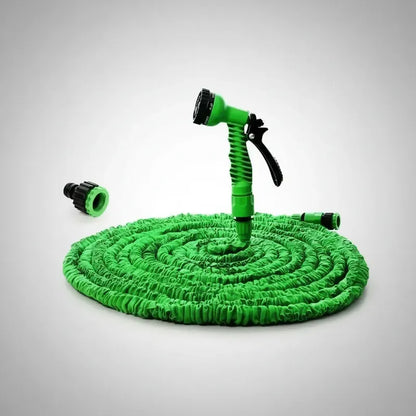 Manguera Retráctil Expandible Magic Hose 45m Verde Jardín Conecta Pitón Verde