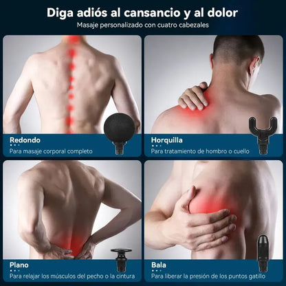 Pistola De Masaje Con Mango Extendido Mejorado Gun