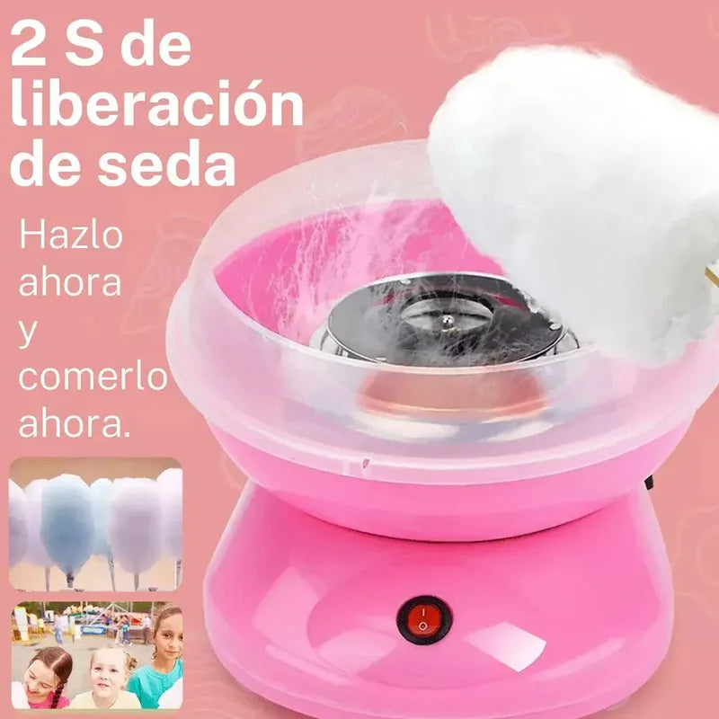 Máquina Algodón De Azúcar Eléctrico Caramelo 500w Color Rosa