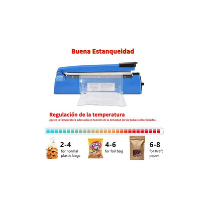 Oferta! Selladora Bolsas 20 Cm Incluye Repuesto + Garantía! Azul - 227018