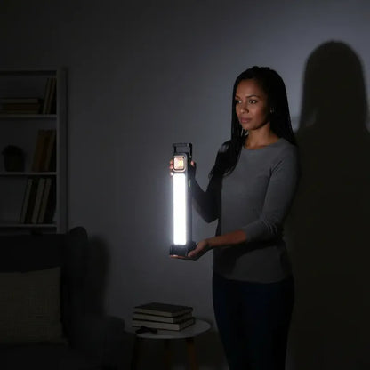 Lámpara 48 Led Solar Foco Luz Emergencia Recargable  Negro