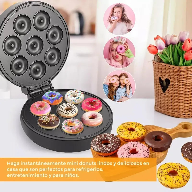 Maquina Mini Donas Y Maquina Mini Waflera Pack Variado
