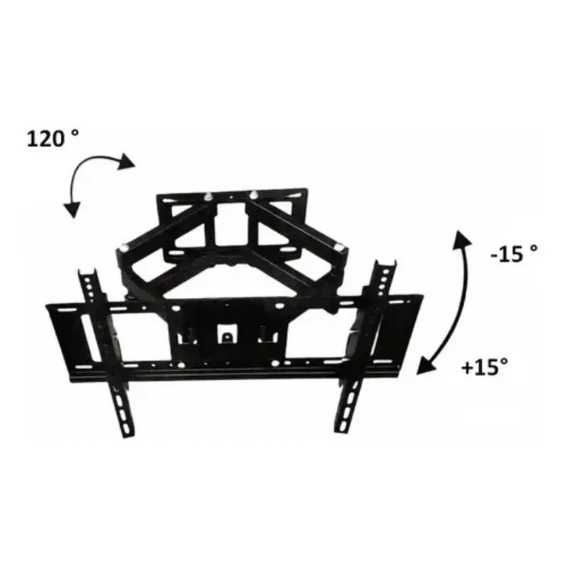Soporte Tv Pared 2 Brazos Ajustable 40-80 Pulgadas 50kg Negro