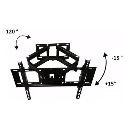 Soporte Tv Pared 2 Brazos Ajustable 40-80 Pulgadas 50kg Negro