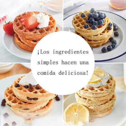 Mini Wafflera Eléctrica Redonda Arca 350w Para Desayuno
