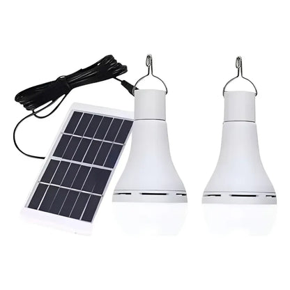 Ampolleta 5w Solar + Panel 7 Horas De Luz Blanco Frío