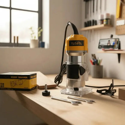 Fresadora Router Tupi Para Madera De 500w Con Velocidad Variable Y Extractor De Polvo