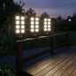 Pack X3 Foco Luminaria Para Pared Exterior Led Solar 400w  Negro