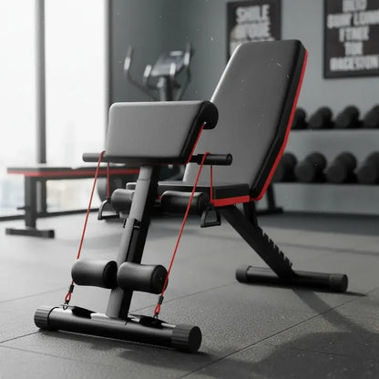 Silla Multifuncion Banca Para Hacer Abdominales Ejercicio A2 Negro