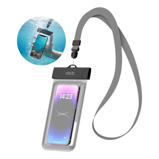 Funda Impermeable Para Teléfono De 7.2  Figostore  Carcasa Transparente Anti Agua Y Sumergible