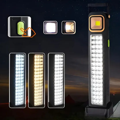 Lampara De Emergencias Solar Recargable Luz Focos 48 Led Usb Adkar Shop Blanco