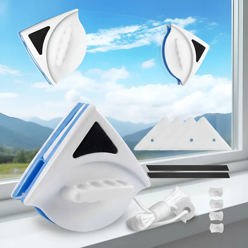 Limpia Vidrios Magnético Ventanas Hogar Triangular